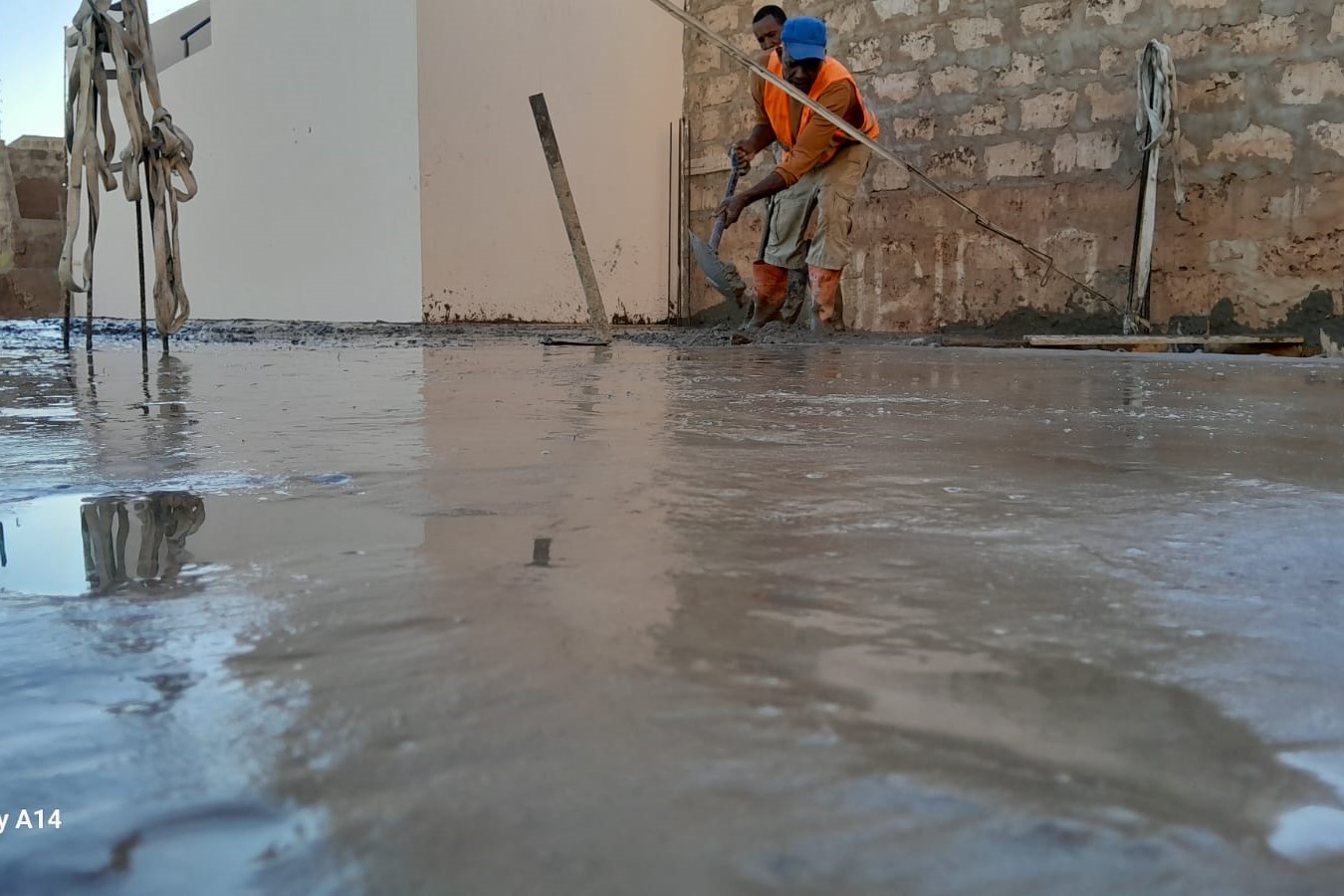 Betonagem de pavimento