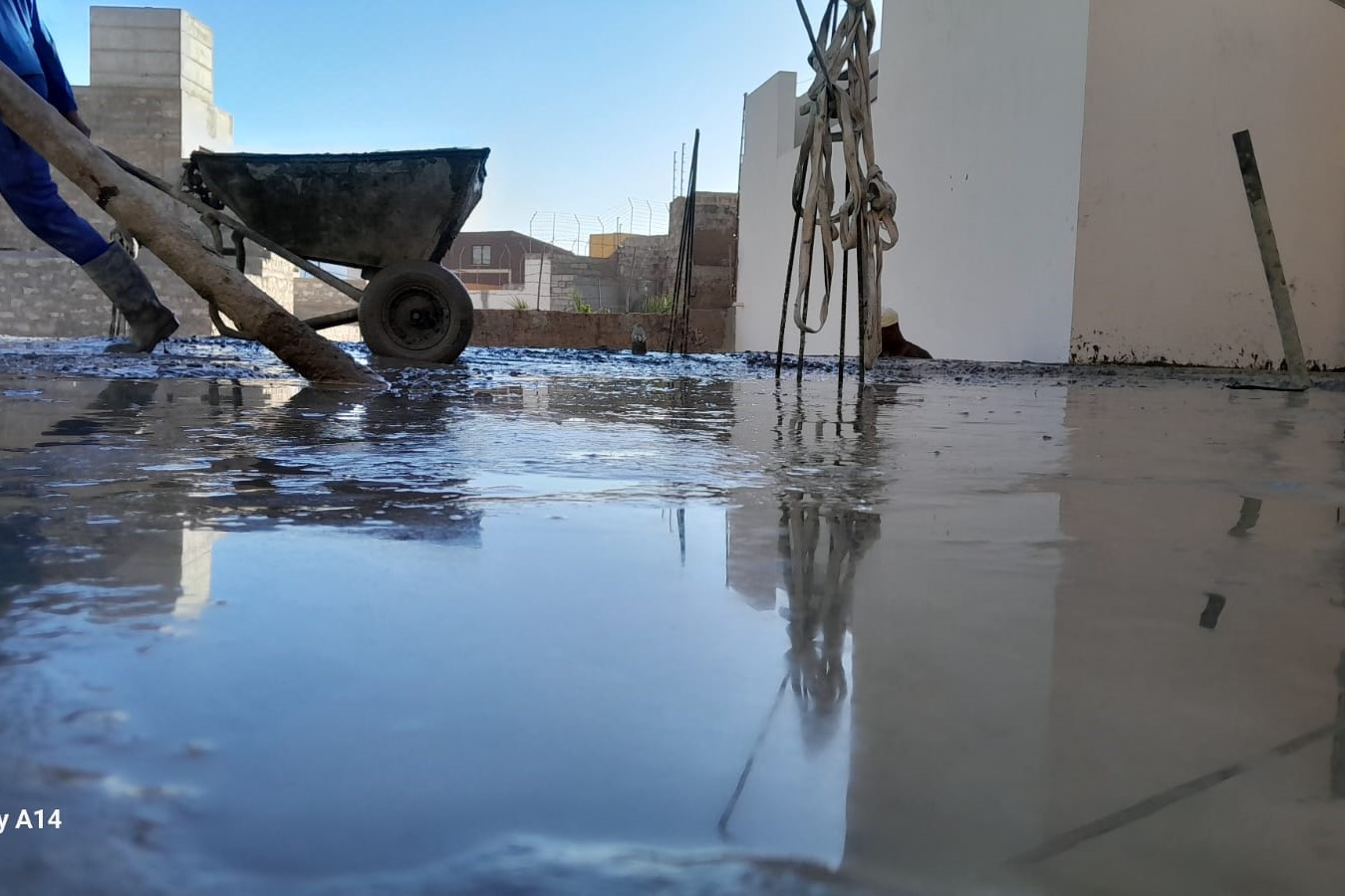 Betonagem de laje